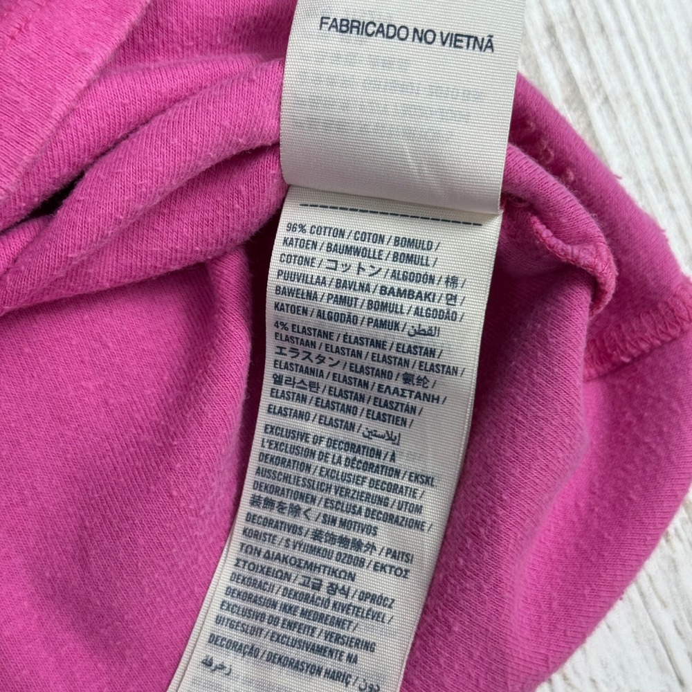 Abercrombie & Fitch Pink Lace Trim Cami Top Fitted V-Neck Bow Youth M Adult XS - Picture 6 of 8